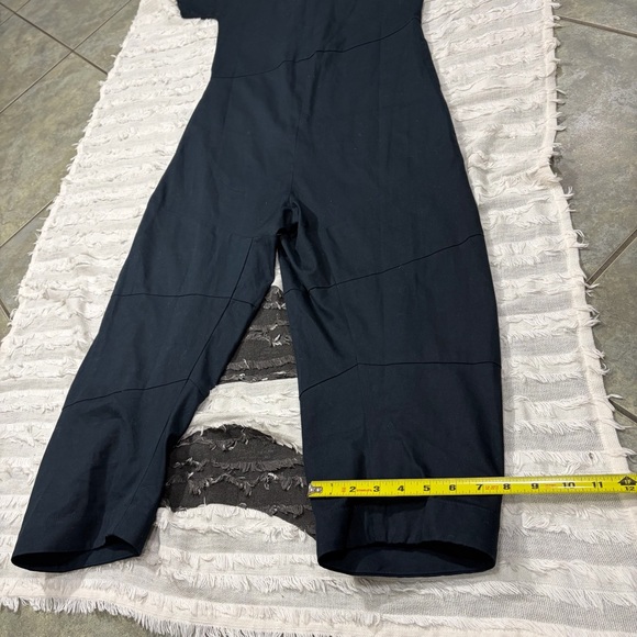 ROUCHA - JON V-NECK CURVED NECK CANVAS JUMPSUIT SZ A MORDERN CITY UTILITIES - Picture 14 of 15